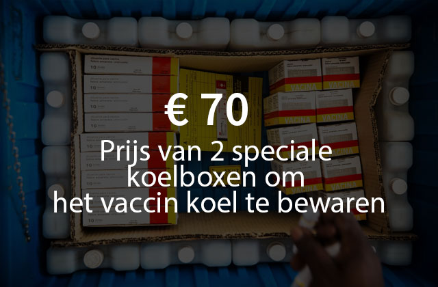 Prijs van twee speciale koelboxen om het vaccin koel te bewaren