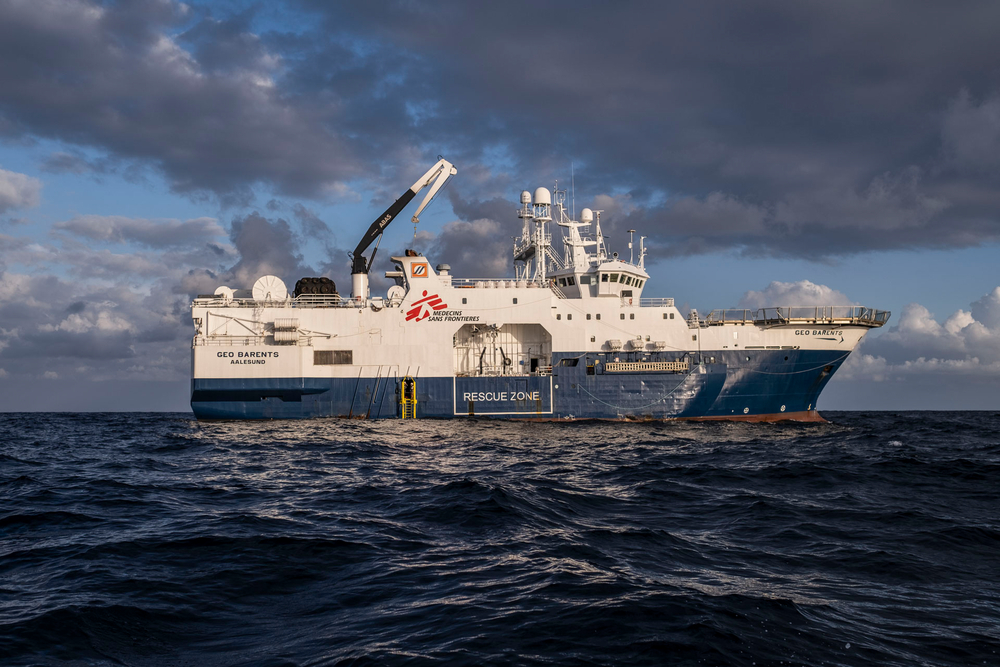 Le bateau GEO BARENT en Méditerranée, le 11 novembre 2021