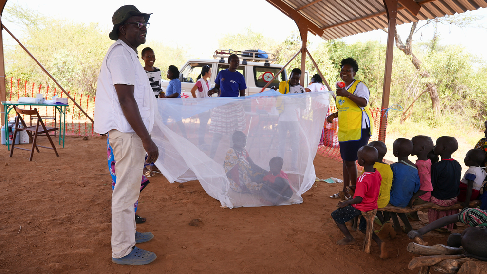 mosquito net demonstration
