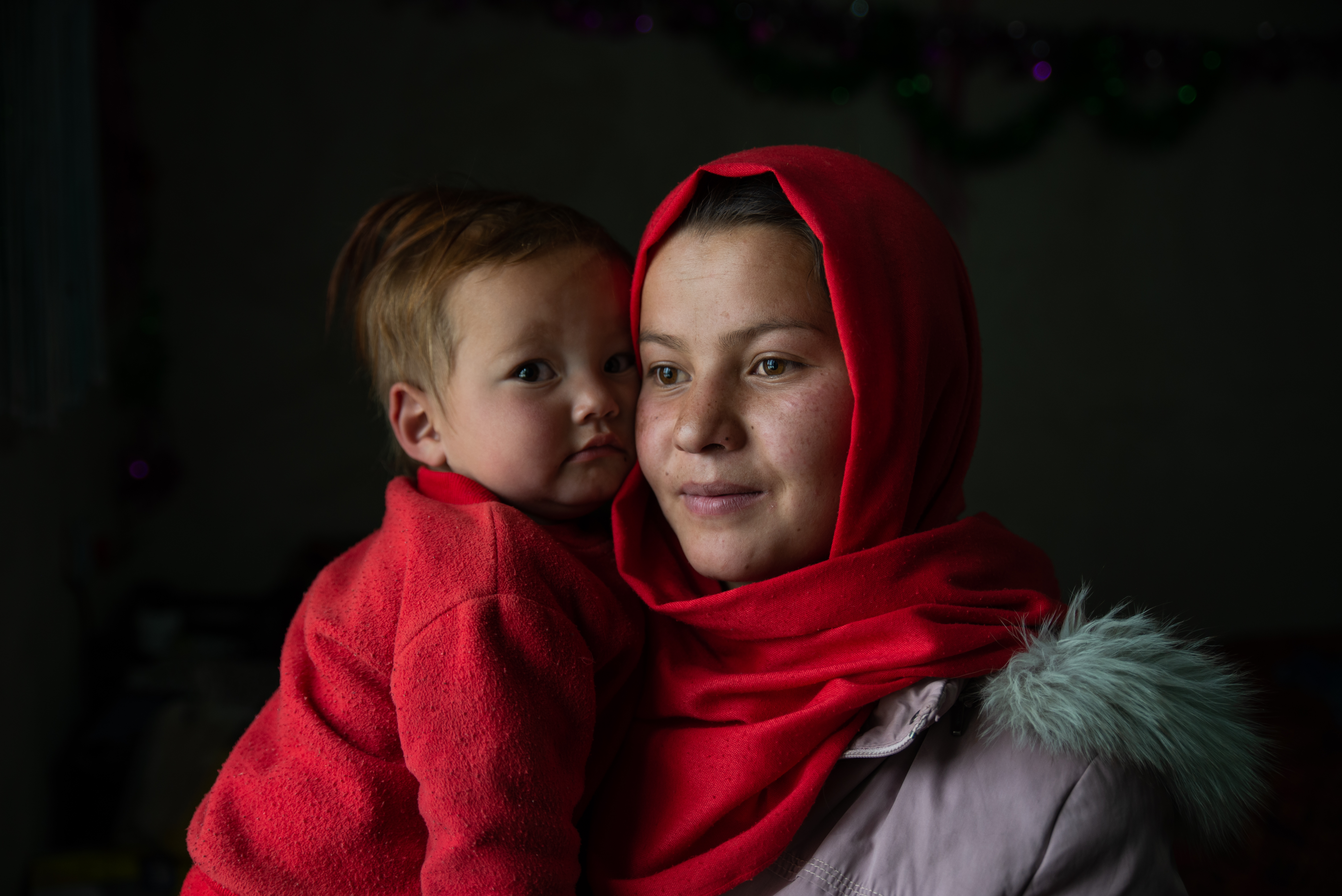 Une mère avec son bébé