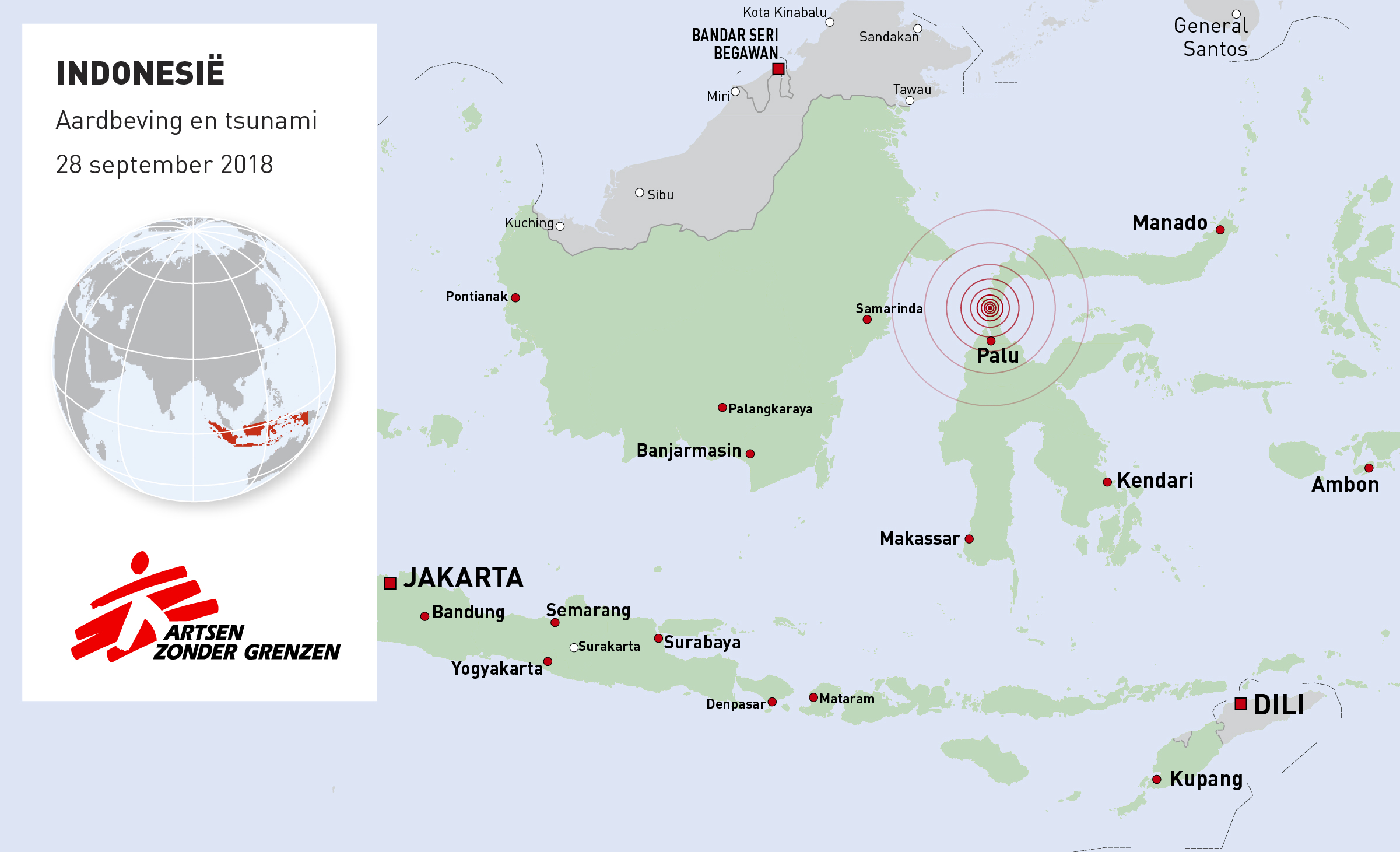 kaart sulawesi 