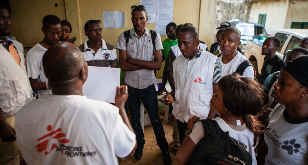 MSF vaccine contre la rougeole à Conakry, Guinée