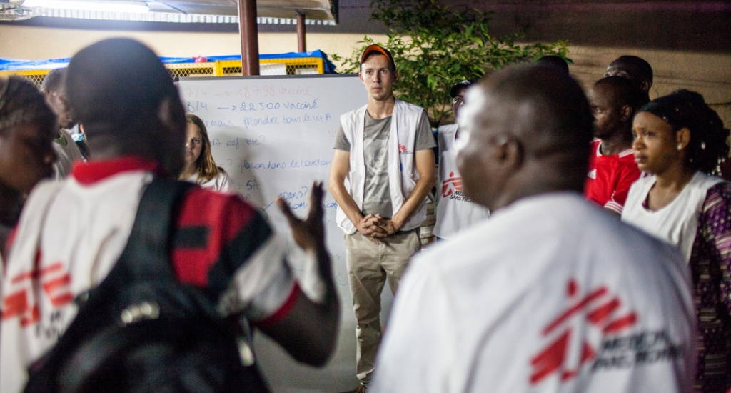 MSF vaccine contre la rougeole à Conakry, Guinée